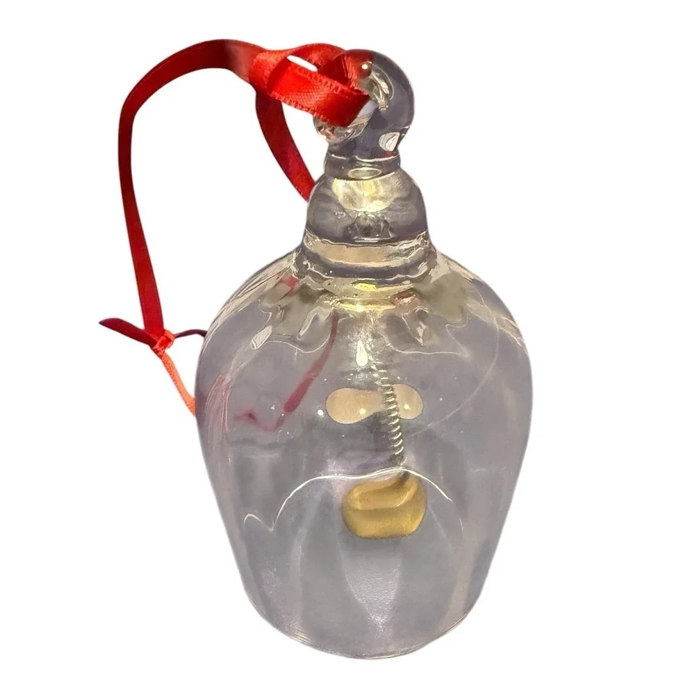 ROSENTHAL Fine Crystal Glass Bell Ornament w/ Box